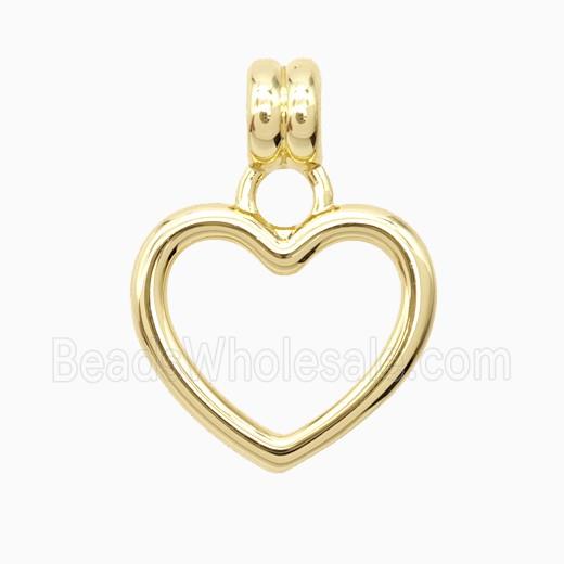 Copper Heart Pendant Gold Plated