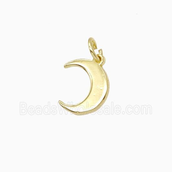 Copper Moon Pendant Gold Plated