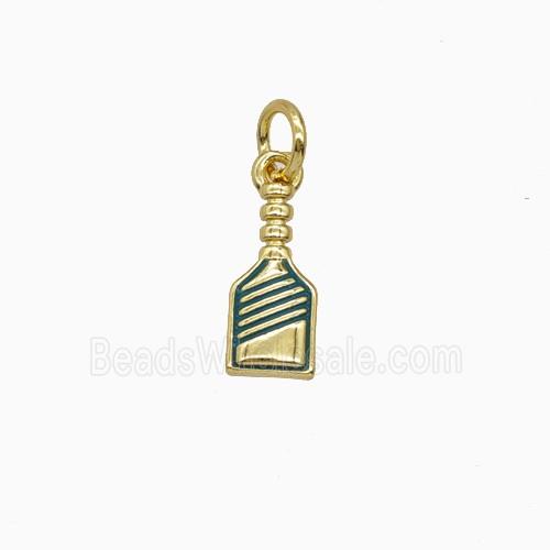 Copper Pickleball Paddle Pendant Sports Enamel Gold Plated