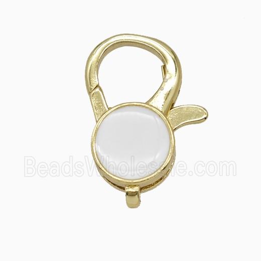 Copper Lobster Clasp Enamel Gold Plated