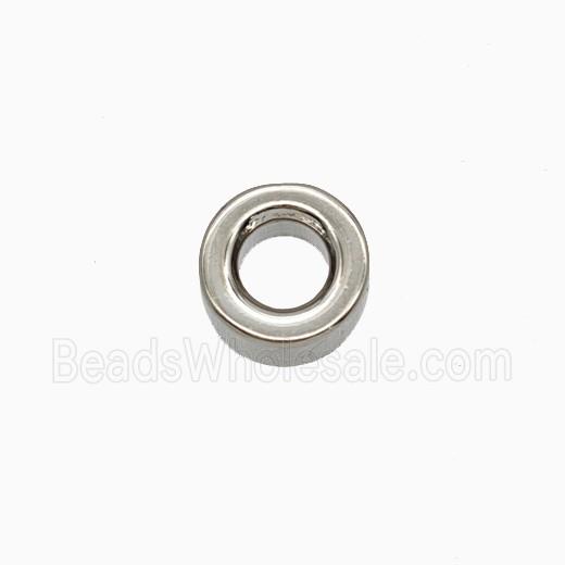 Copper Column Beads Tube Platinum Plated