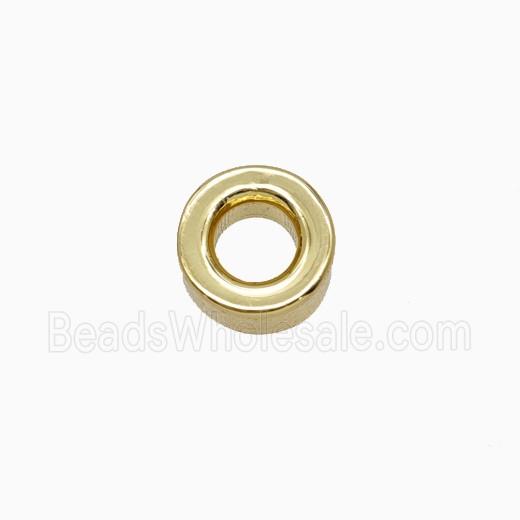 Copper Column Beads Tube Gold Plated