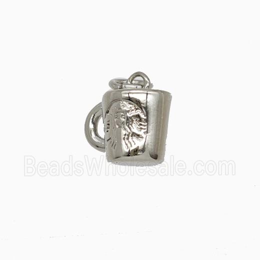 Copper Bottle Pendant Drink Cup Platinum Plated