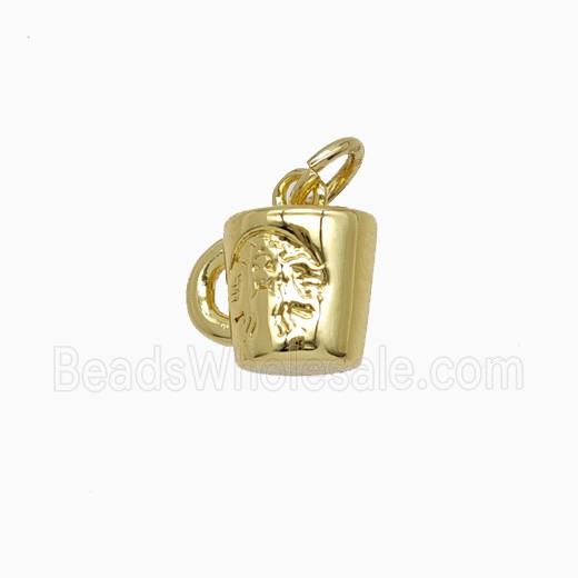 Copper Bottle Pendant Drink Cup Gold Plated