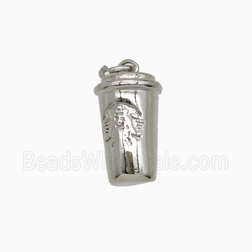 Copper Bottle Pendant Drink Cup Platinum Plated