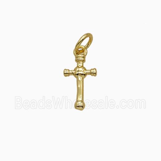 Copper Cross Pendant Gold Plated