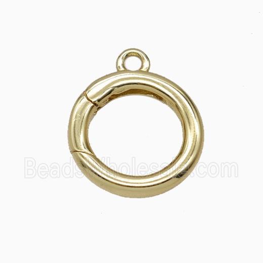 Copper Carabiner Clasp Gold Plated