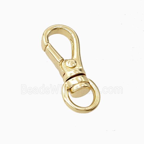 Copper Carabiner Clasp Gold Plated