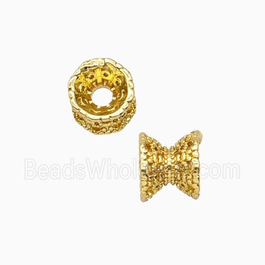 Copper Beadcaps Double Gold Plated