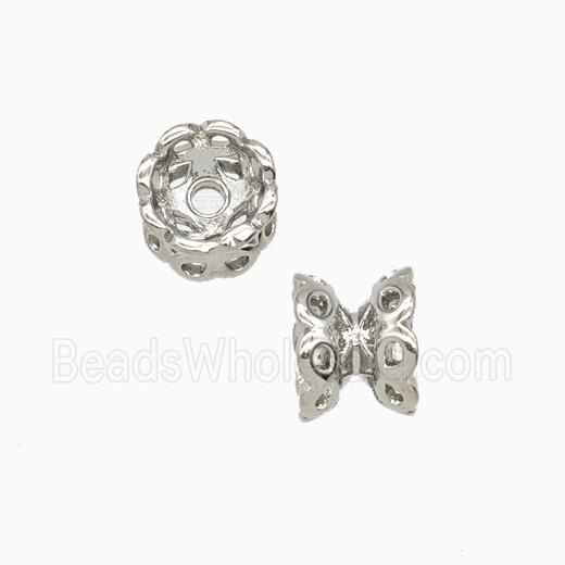 Copper Beadcaps Double Platinum Plated