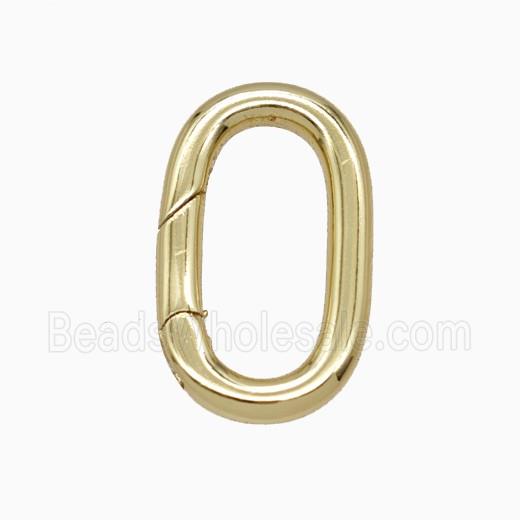 Copper Carabiner Clasp Gold Plated