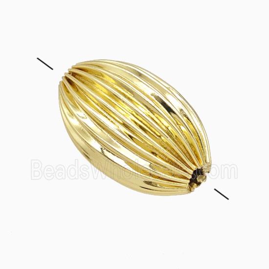 Copper Rice Beads Gold Plated