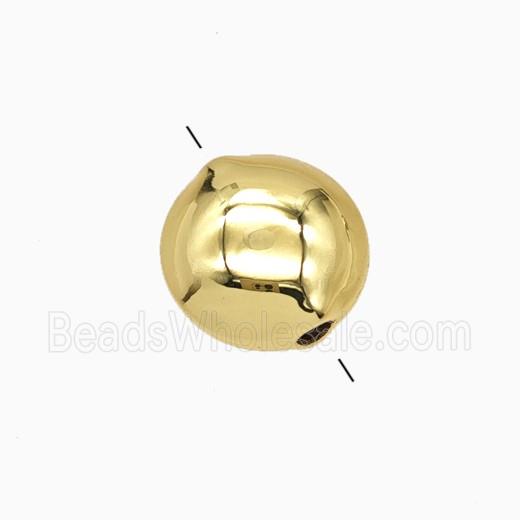 Copper Button Beads Gold Plated