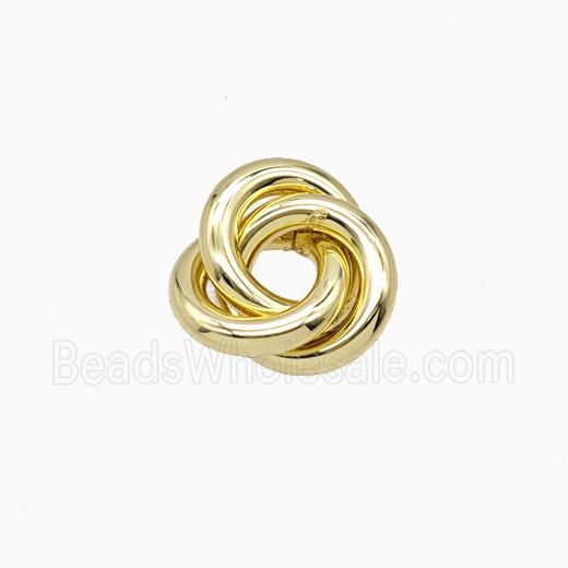 Copper Ring Beads Gold Plated