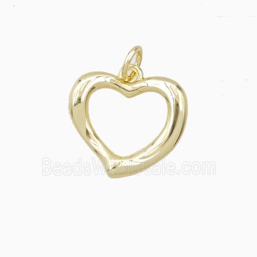 Copper Heart Pendant Gold Plated