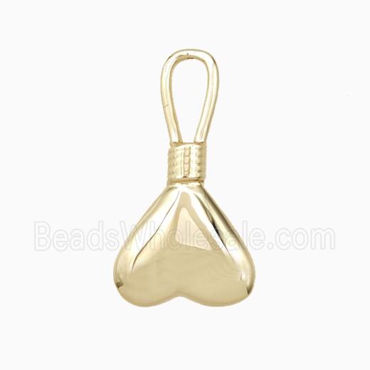 Copper Heart Pendant Gold Plated