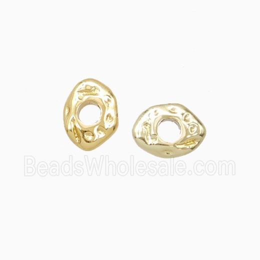 Copper Eye Beads Gold Plated