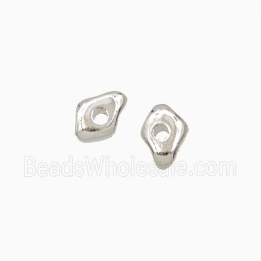 Copper Eye Beads Platinum Plated