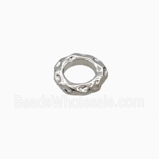 Copper JumpRings Closed Platinum Plated