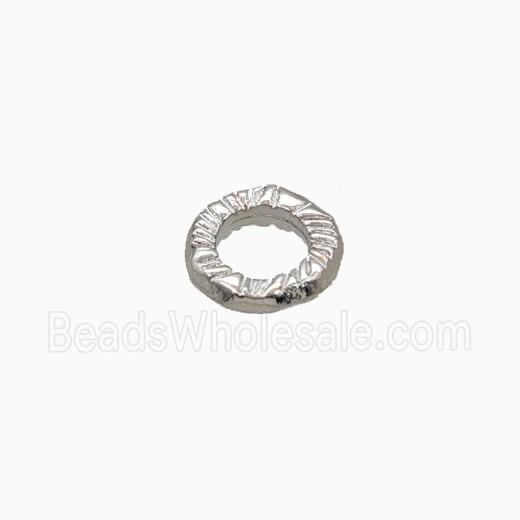 Copper JumpRings Closed Platinum Plated