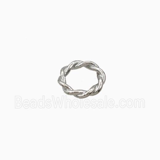 Copper JumpRings Closed Platinum Plated