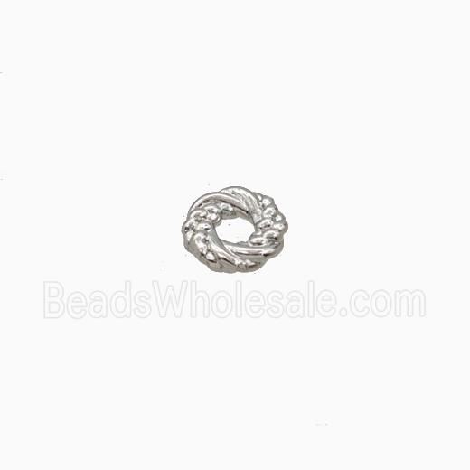Copper Rings Spacer Beads Platinum Plated