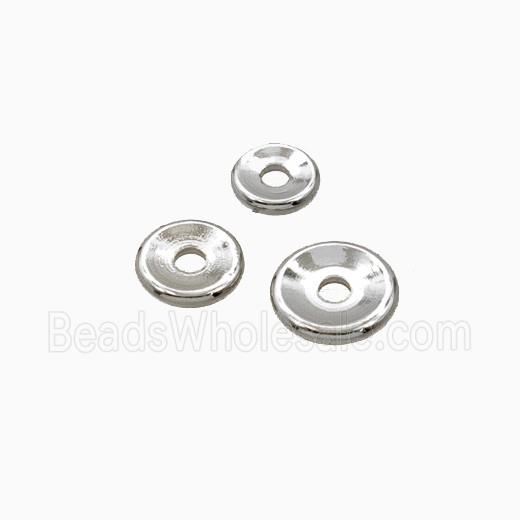 Copper Heishi Beads Platinum Plated
