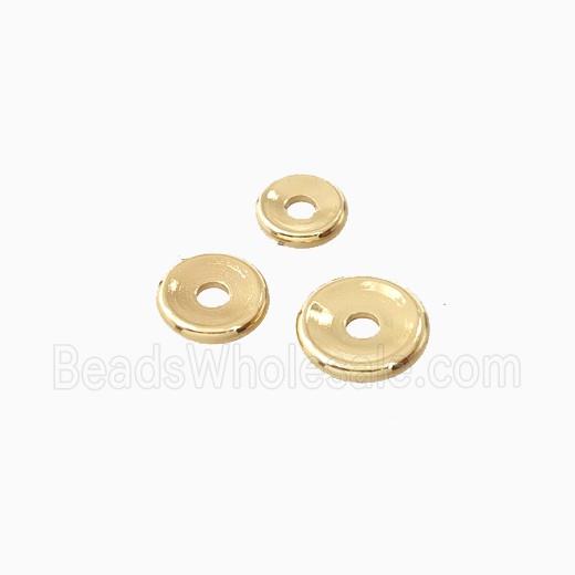 Copper Heishi Beads Gold Plated