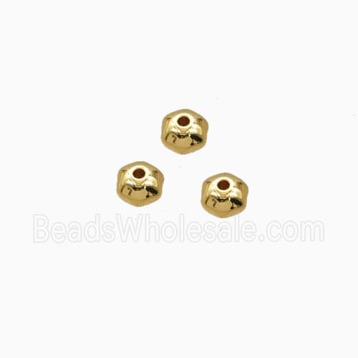 Copper Pumpkin Beads Gold Plated