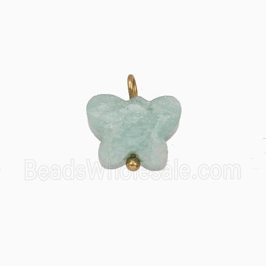 Green Amazonite Butterfly Pendant