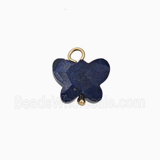 Blue Lapis Lazuli Butterfly Pendant