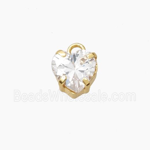 Cubic Zirconia Heart Pendant