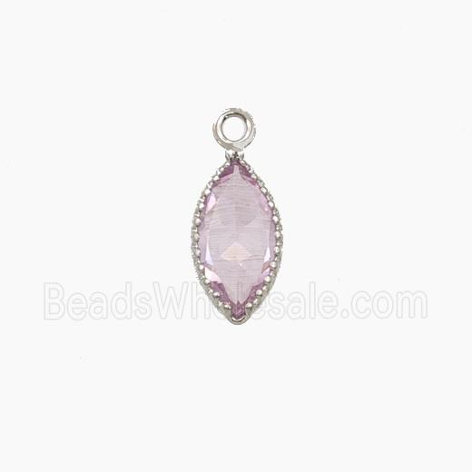 Cubic Zirconia Leaf Pendant