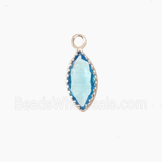 Cubic Zirconia Leaf Pendant