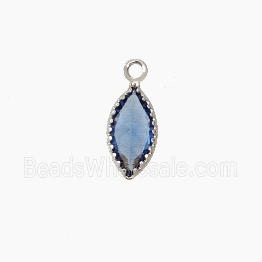 Cubic Zirconia Leaf Pendant