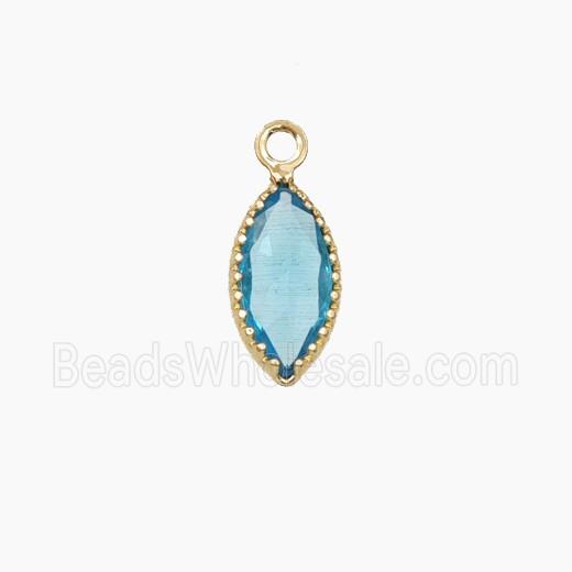 Cubic Zirconia Leaf Pendant