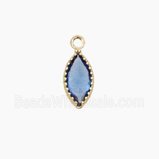 Cubic Zirconia Leaf Pendant
