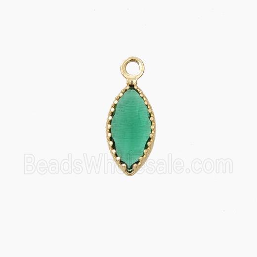 Cubic Zirconia Leaf Pendant