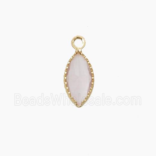 Cubic Zirconia Leaf Pendant
