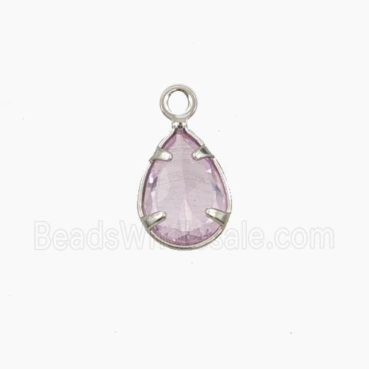 Cubic Zirconia Teardrop Pendant