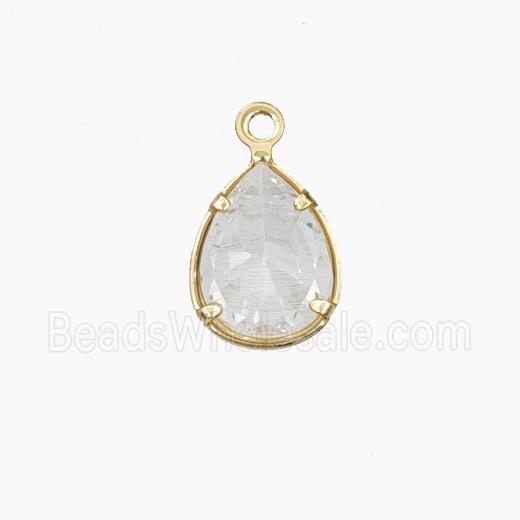 Cubic Zirconia Teardrop Pendant
