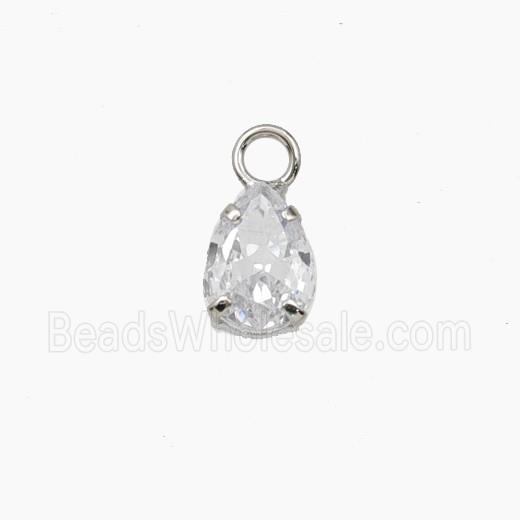 Cubic Zirconia Teardrop Pendant