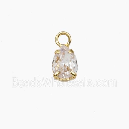 Cubic Zirconia Teardrop Pendant