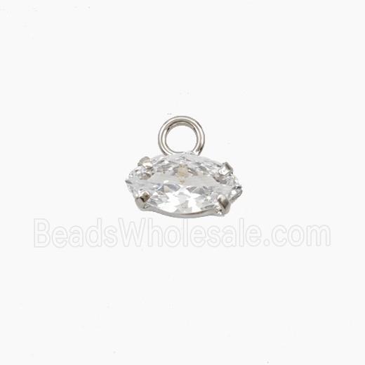 Cubic Zirconia Eye Pendant