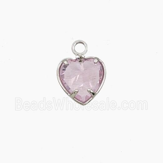 Cubic Zirconia Heart Pendant