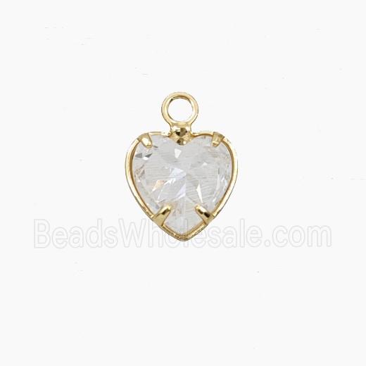 Cubic Zirconia Heart Pendant