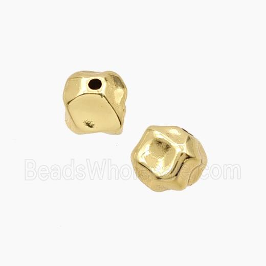 Copper Beads Freeform Gold Plated