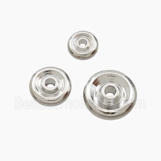 Copper Heishi Spacer Beads Platinum Plated
