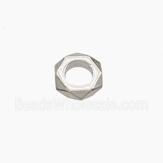 Copper Rings Beads Platinum Plated