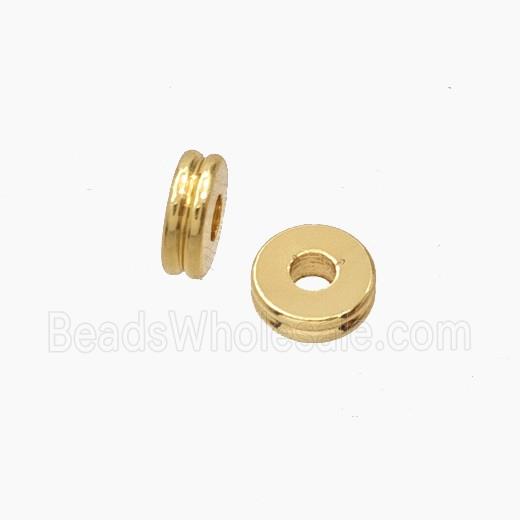 Copper Heishi Spacer Beads Gold Plated